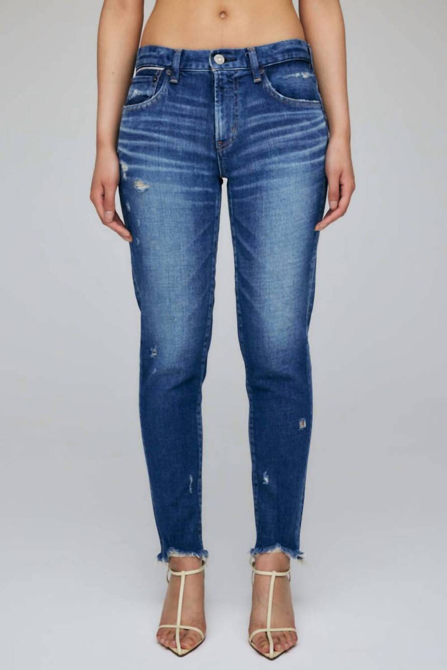 Moussy Daleville Skinny Long Jean Blue 29 NWT Elevated Chic Japanese Denim